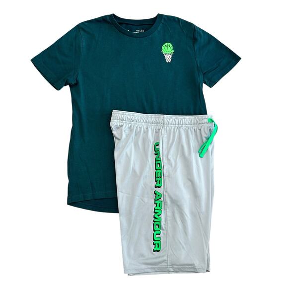 UNDER ARMOUR Boys Outfit Youth Large - Picture 1 of 9